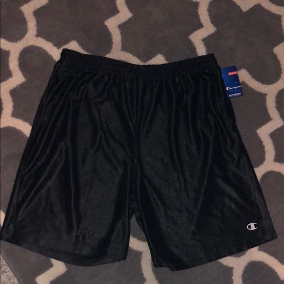 black champion basketball shorts